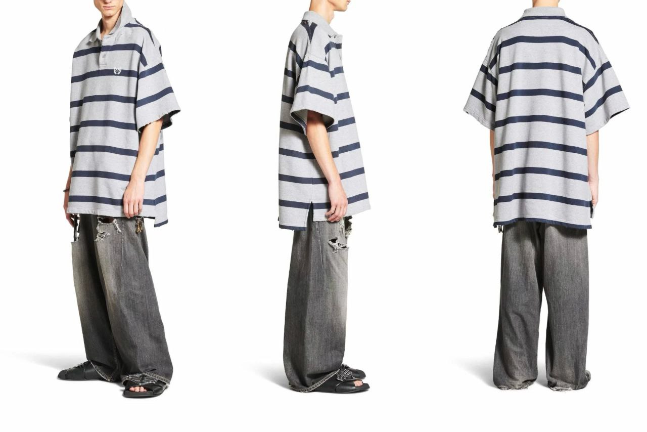 Balenciaga Loose Polo T-Shirt