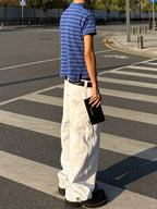 Prada Vintage-Wash Canvas Carpenter Trousers