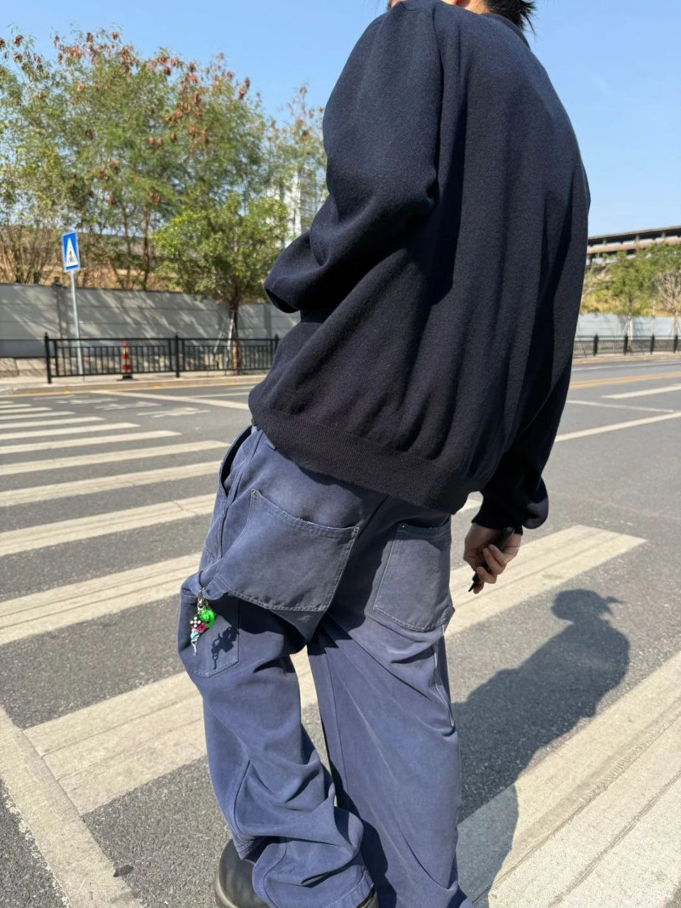 Prada Blue Cargo Trouser Pants