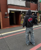 Balenciaga Planet Earth Zip-Up Hoodie