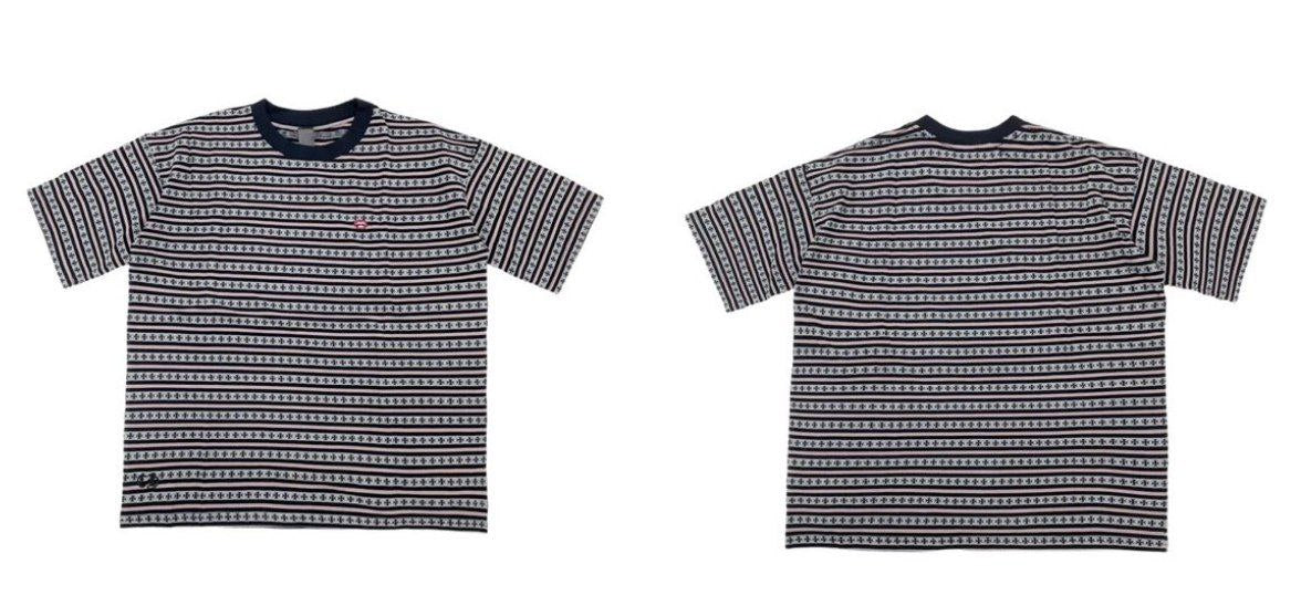 Chrome Hearts Script Logo Stripe T-Shirt