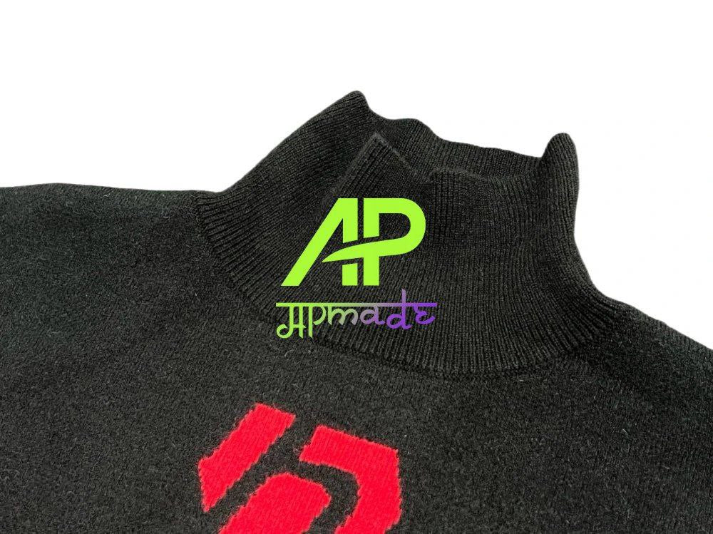 Balenciaga Black Stretch Wool Blend Sweater