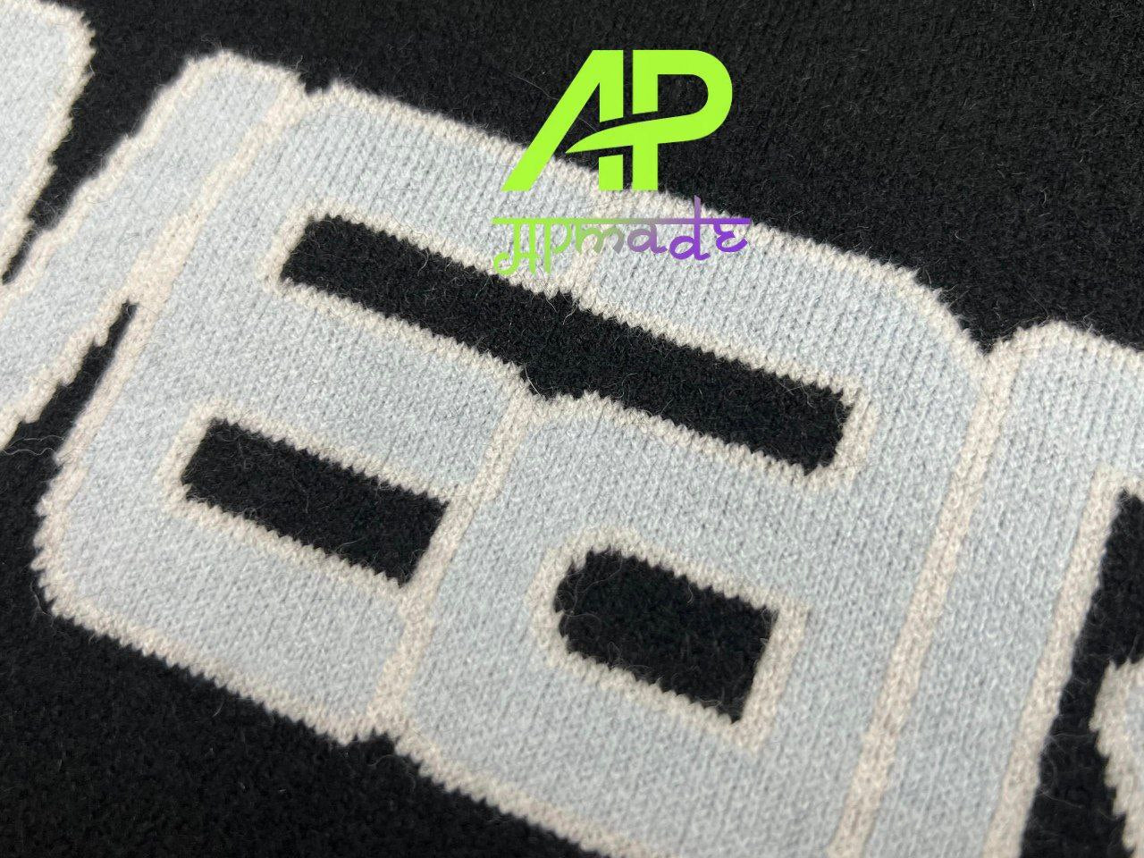 Balenciaga Black Stretch Wool Blend Sweater