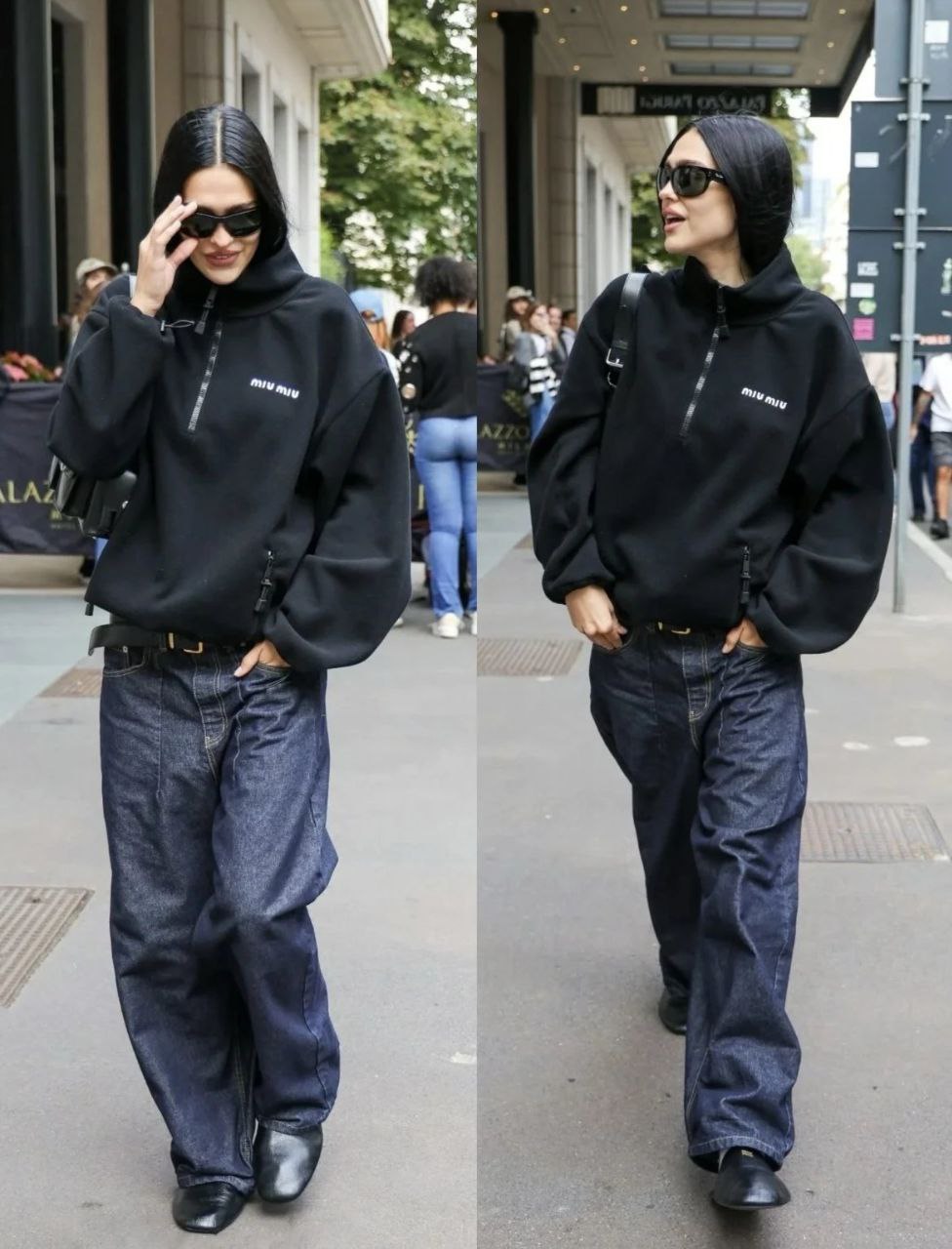 Miu Miu Fleece Half-Zip Sweater