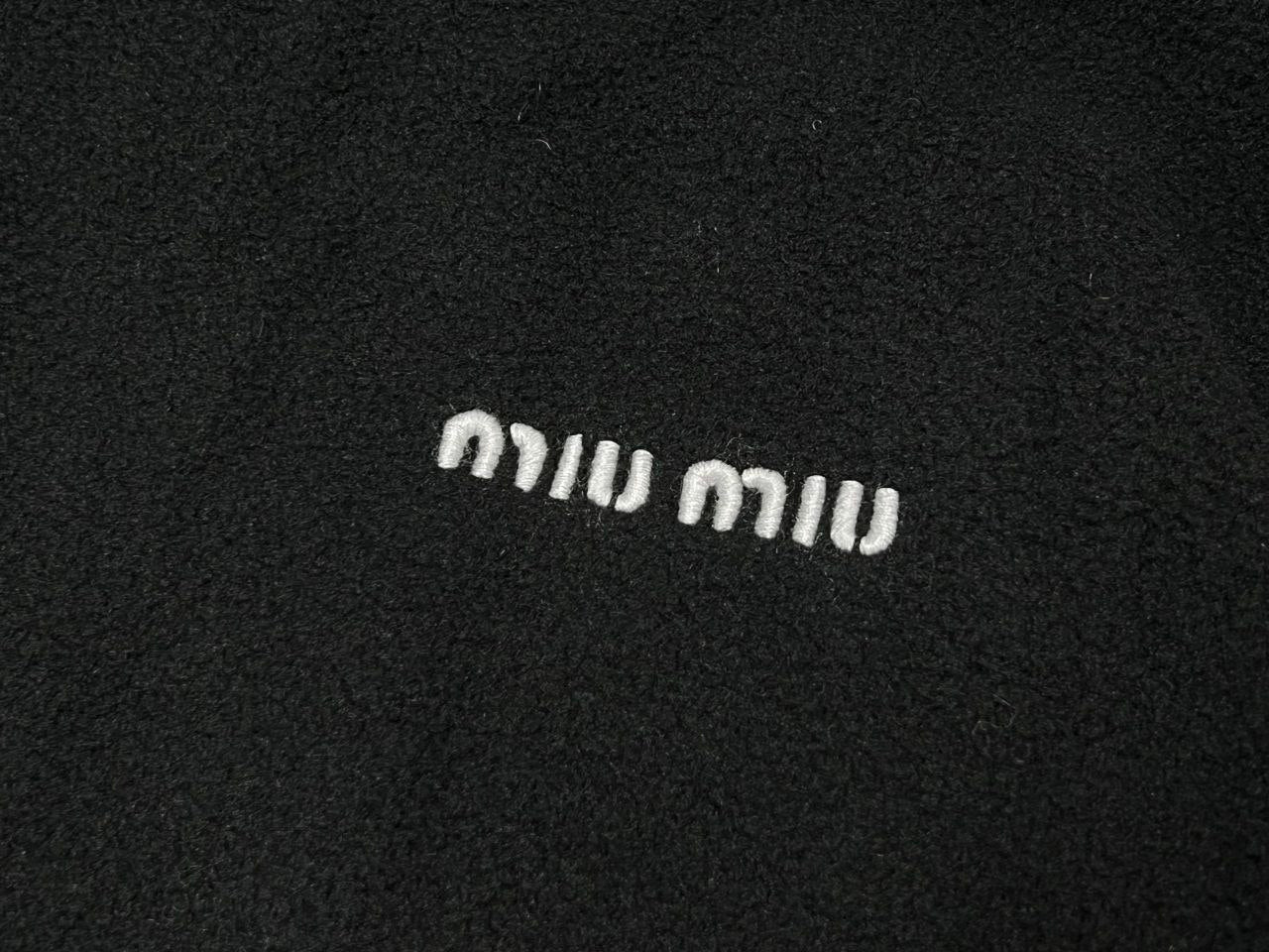 Miu Miu Fleece Half-Zip Sweater