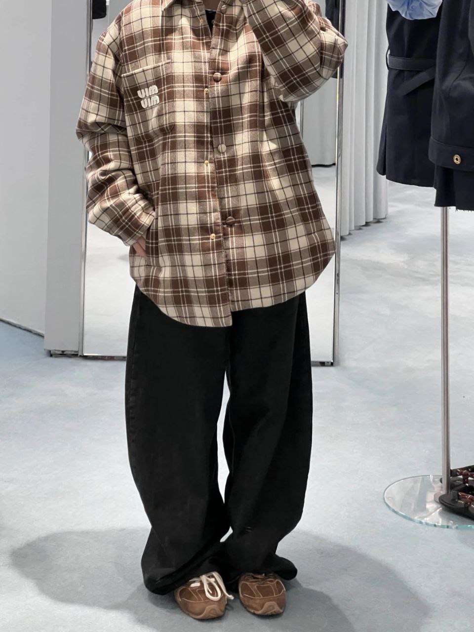 Miu Miu Padded Flannel Jacket