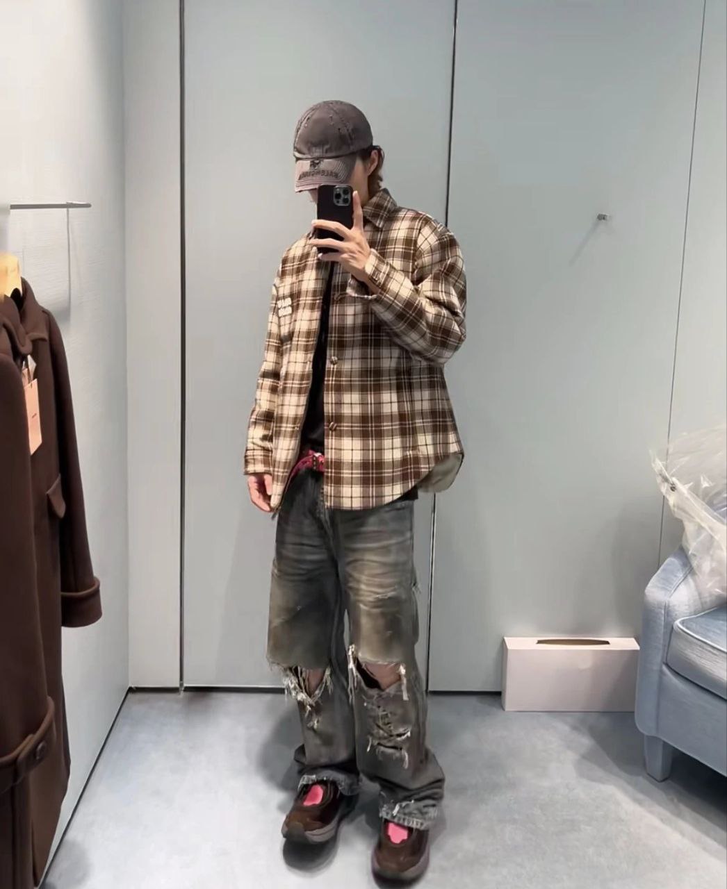 Miu Miu Padded Flannel Jacket