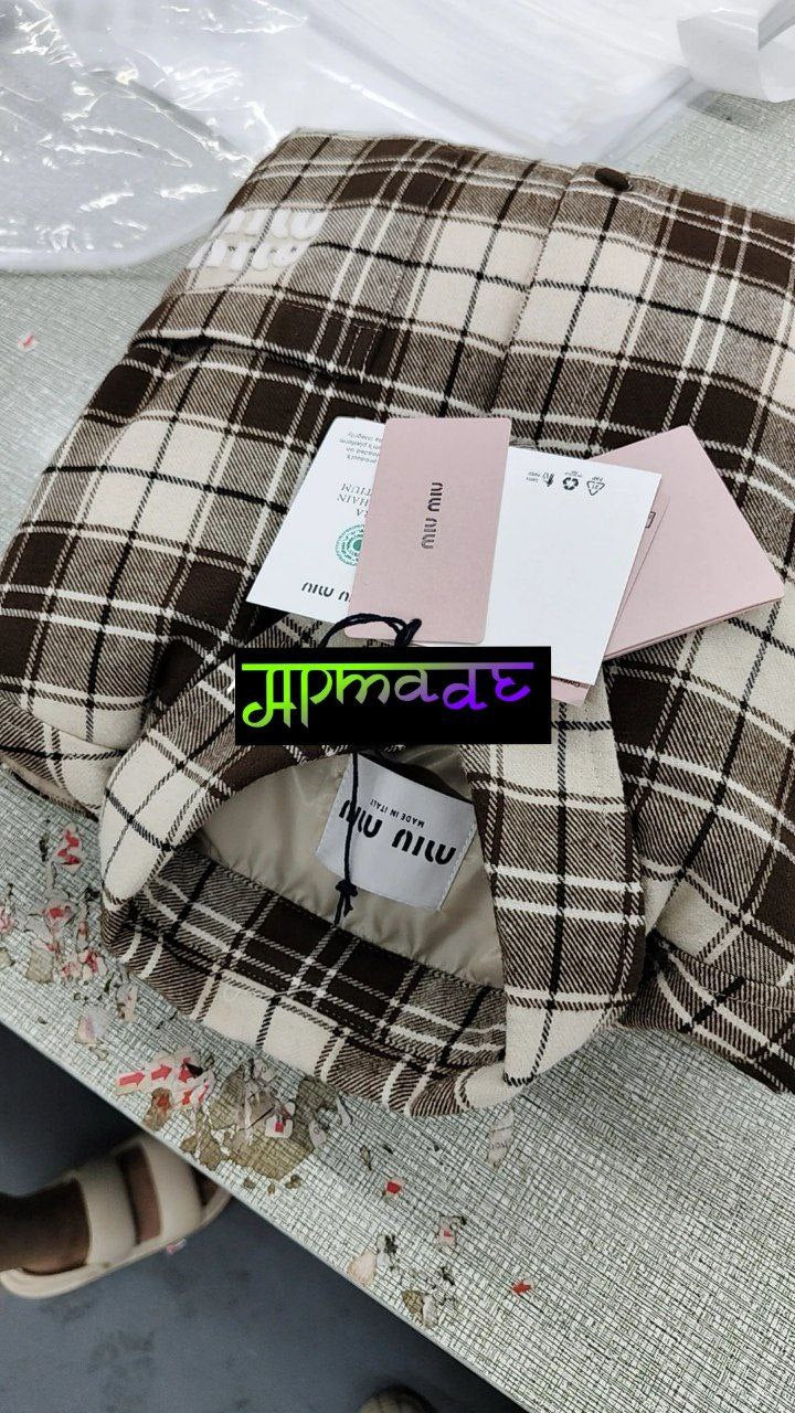 Miu Miu Padded Flannel Jacket
