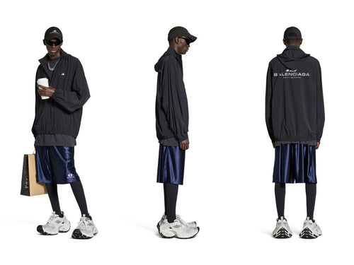 Balenciaga 3B Logo-Print Track Jacket