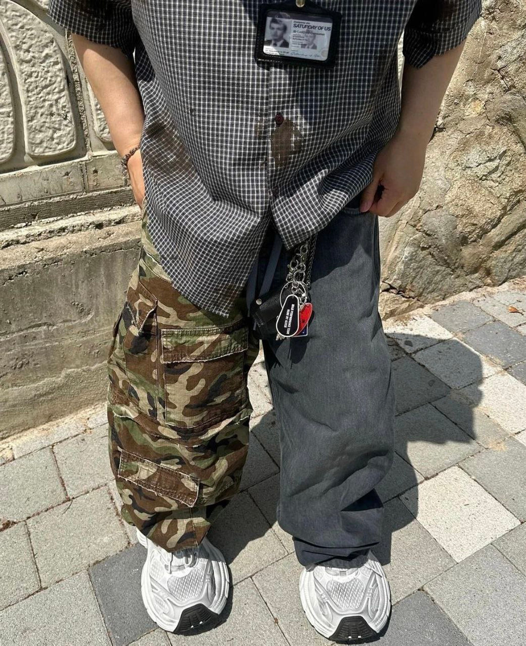 Balenciaga Camo Hybrid Pants / Jeans