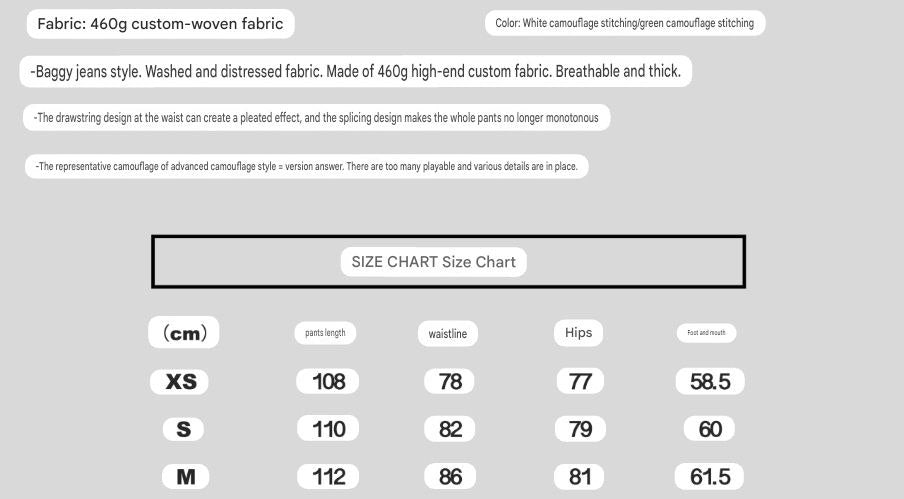 Balenciaga Camo Hybrid Pants / Jeans