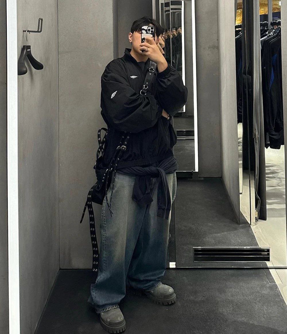 Balenciaga 3B Sports Icon Layered Tracksuit Jacket