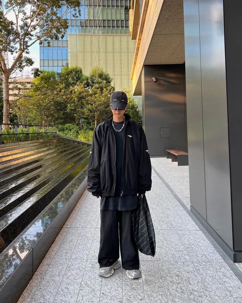 Balenciaga 3B Sports Icon Layered Tracksuit Jacket