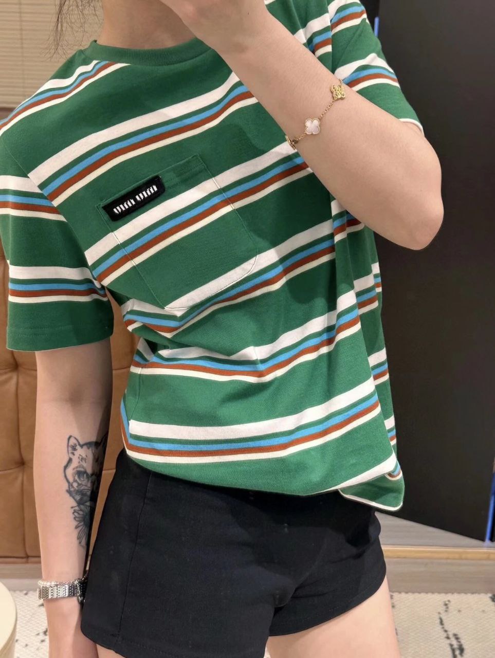 Miu Miu Stripes T-Shirt