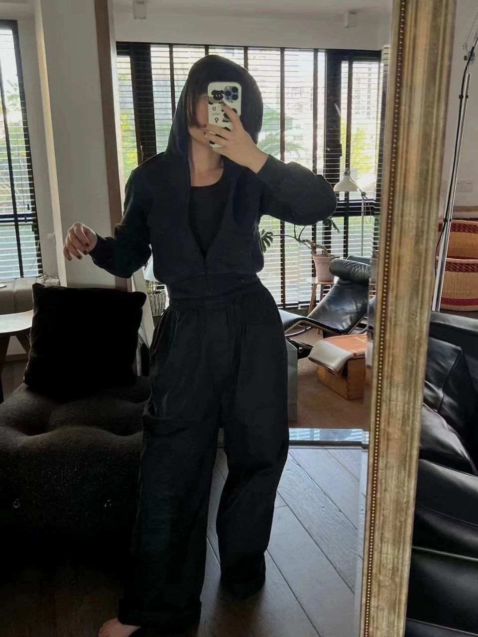 Balenciaga Garde-Robe Zip-Up Hoodie