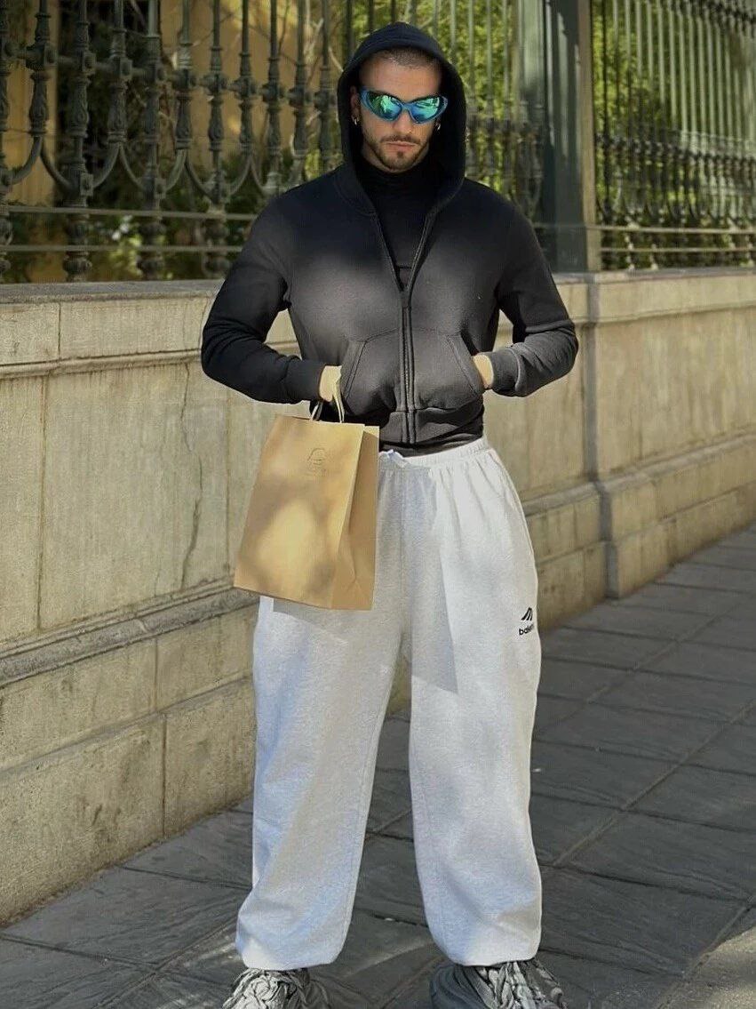 Balenciaga Garde-Robe Zip-Up Hoodie