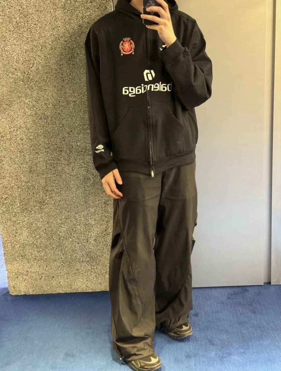 Balenciaga “2024 Soccer” Zip-Up Hoodie