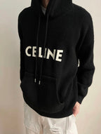 Celine Knitted Logo Hoodie