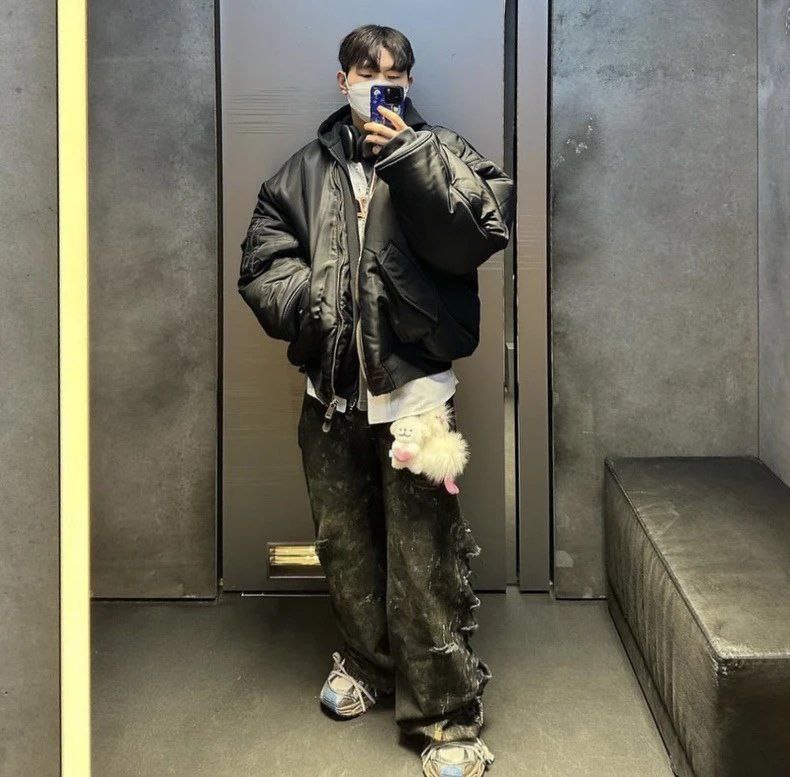 Balenciaga Paris All In Bomber Jacket