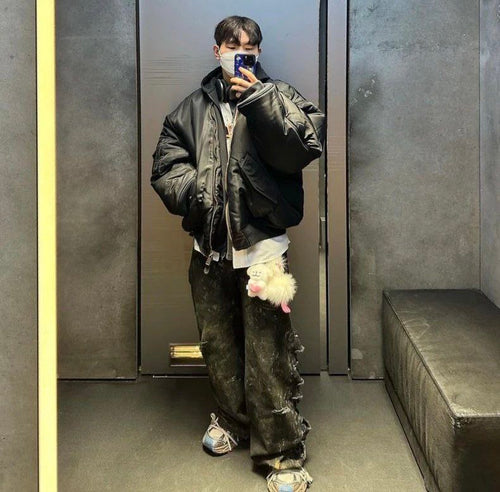 Balenciaga Paris All In Bomber Jacket