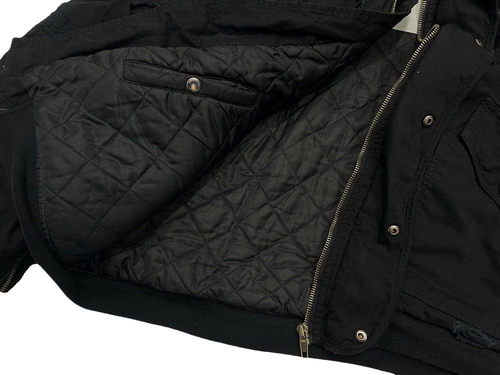 Balenciaga Unity Destroyed Bomber Jacket (Black)