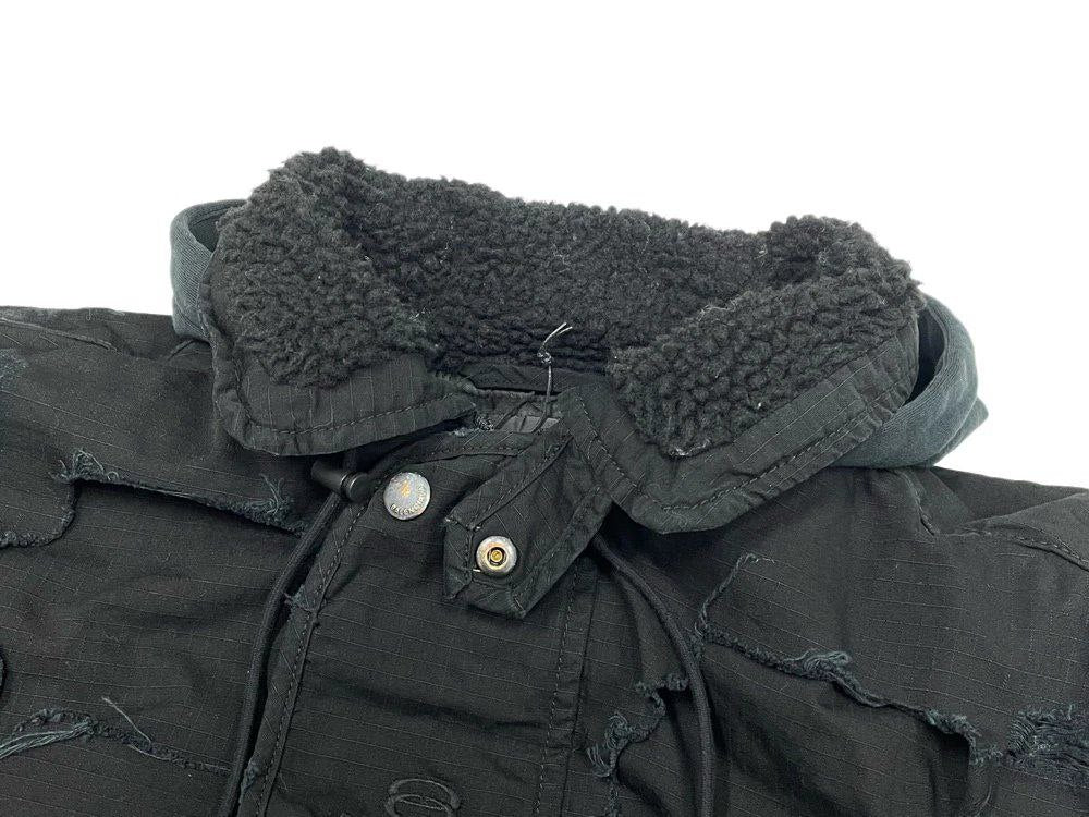 Balenciaga Unity Destroyed Bomber Jacket (Black)