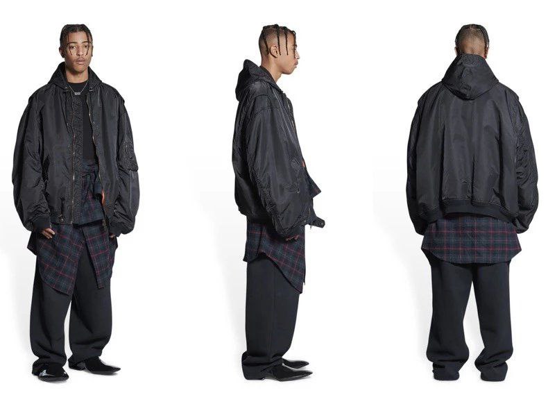 Balenciaga 3B Sports Icon Light Bomber Jacket