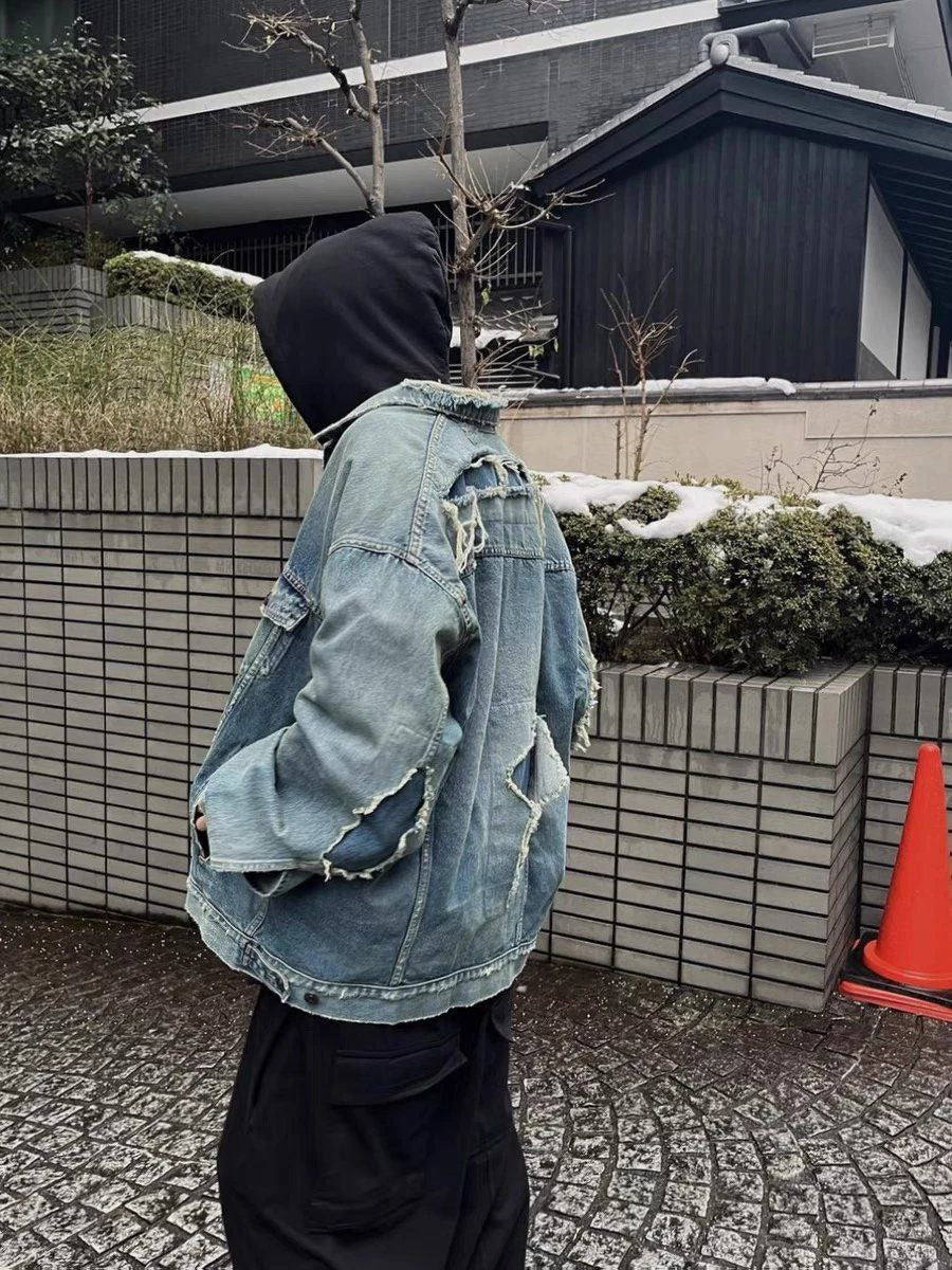 Balenciaga Destroyed Denim Jacket