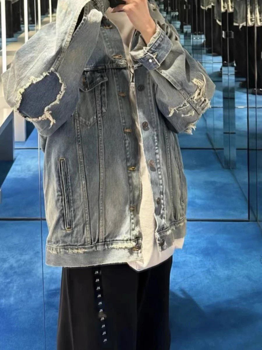 Balenciaga Destroyed Denim Jacket