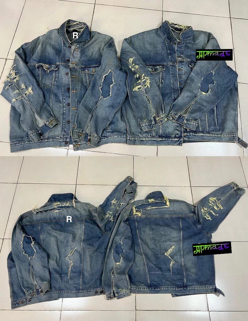 Balenciaga Destroyed Denim Jacket