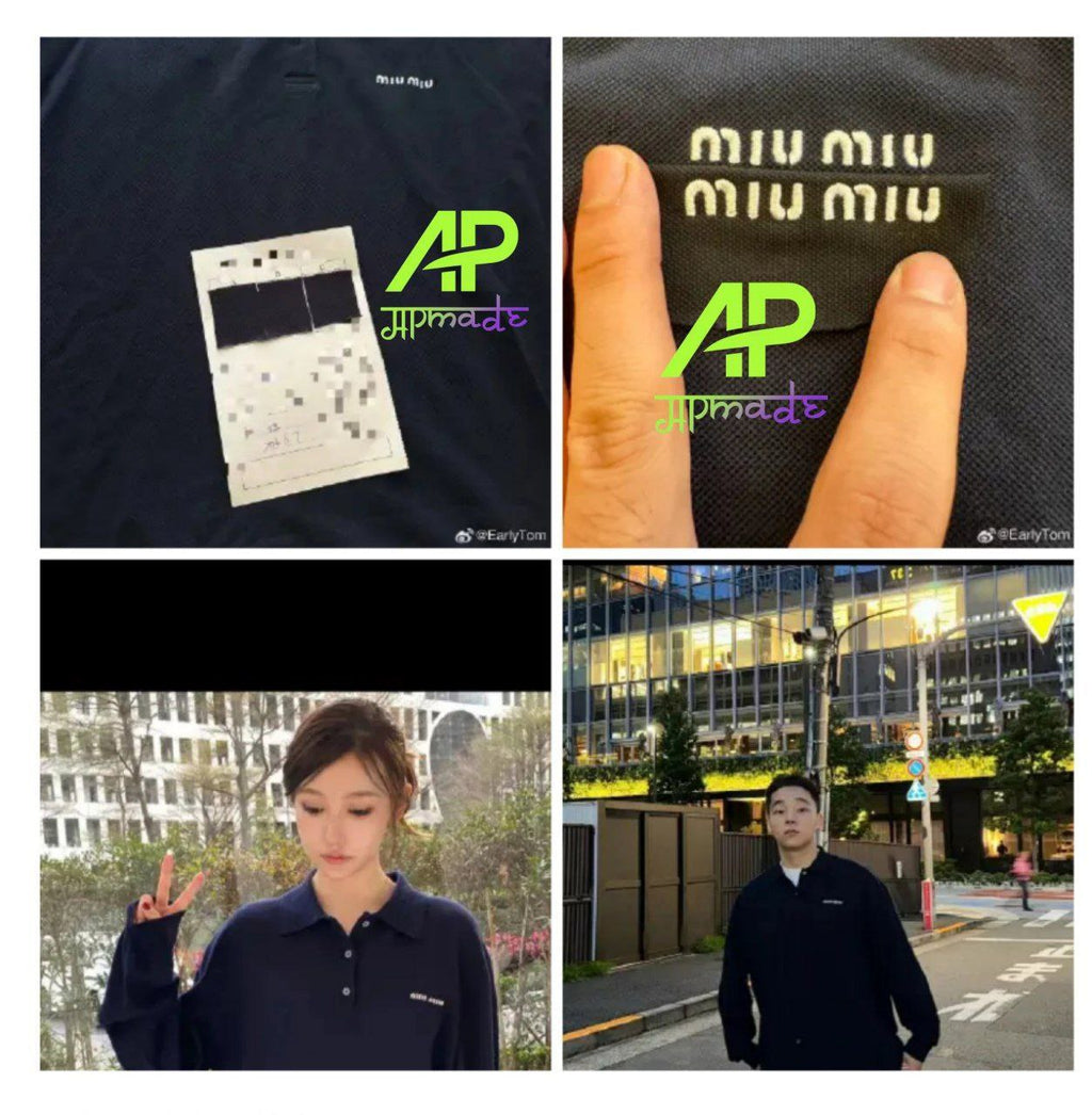 Miu Miu Longsleeve Polo T-Shirt