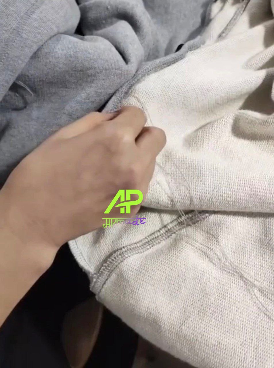 Miu Miu Grey Zip-Up Hoodie