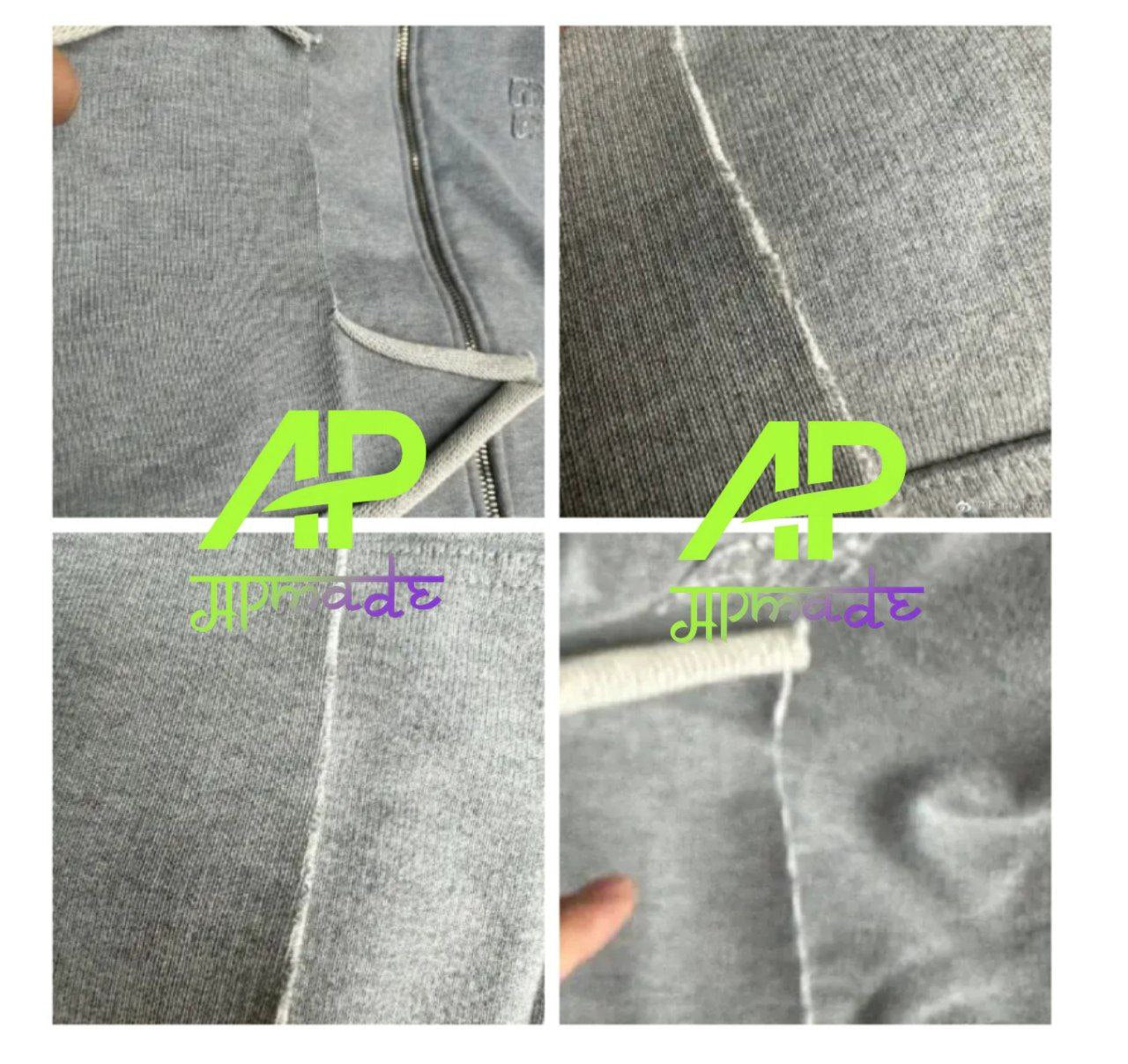 Miu Miu Grey Zip-Up Hoodie