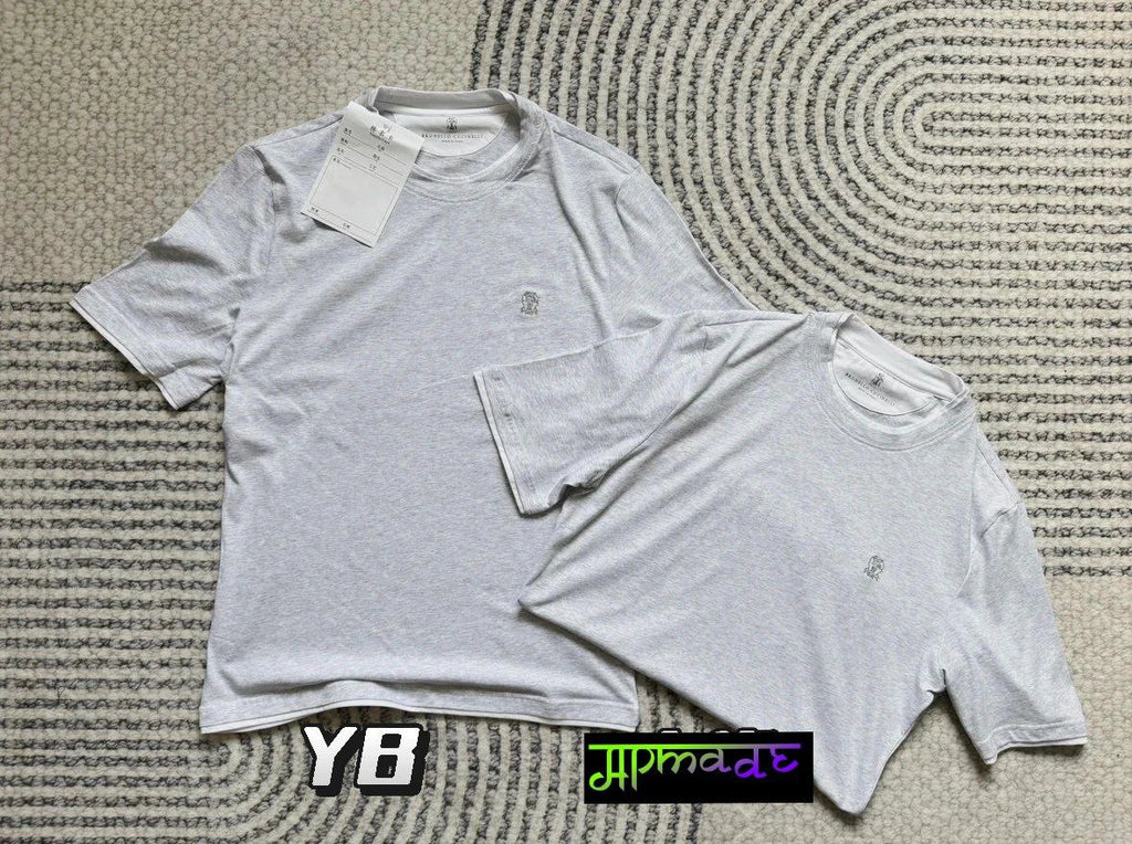 Brunello Cucinelli Embroidered-Logo Cotton T-Shirt