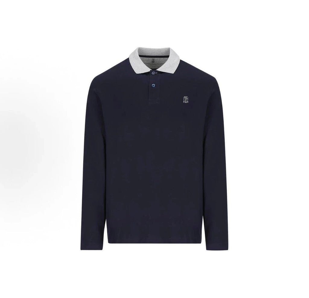Brunello Cucinelli Longsleeve Polo T-Shirt
