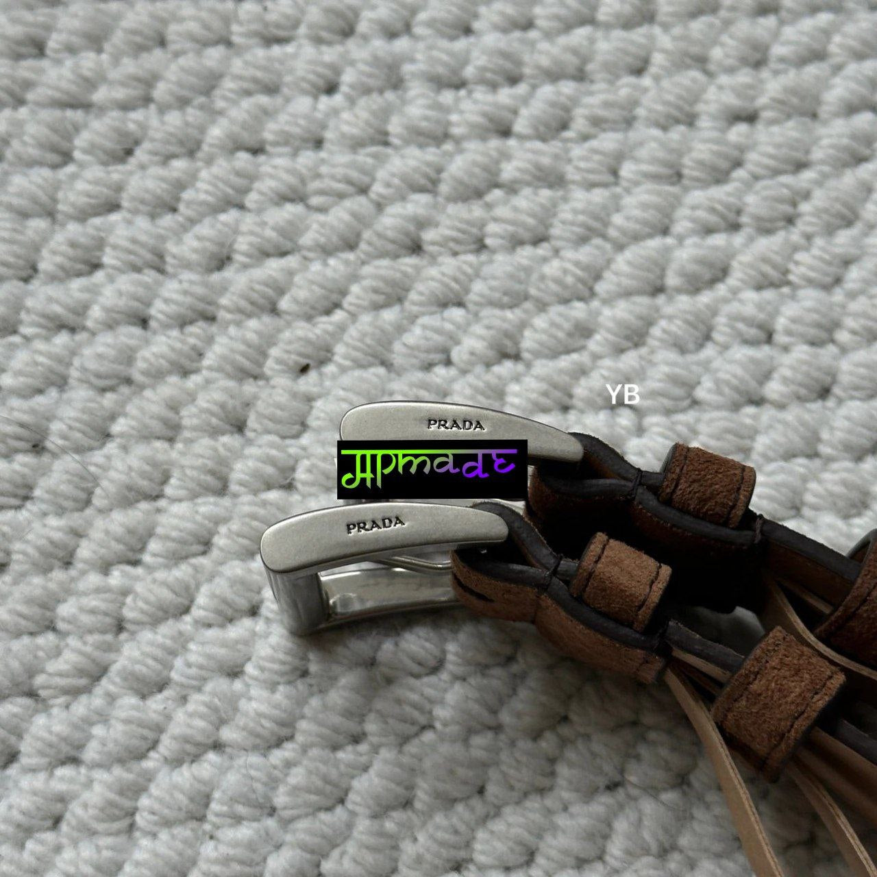 Prada Leather with Suede Belt