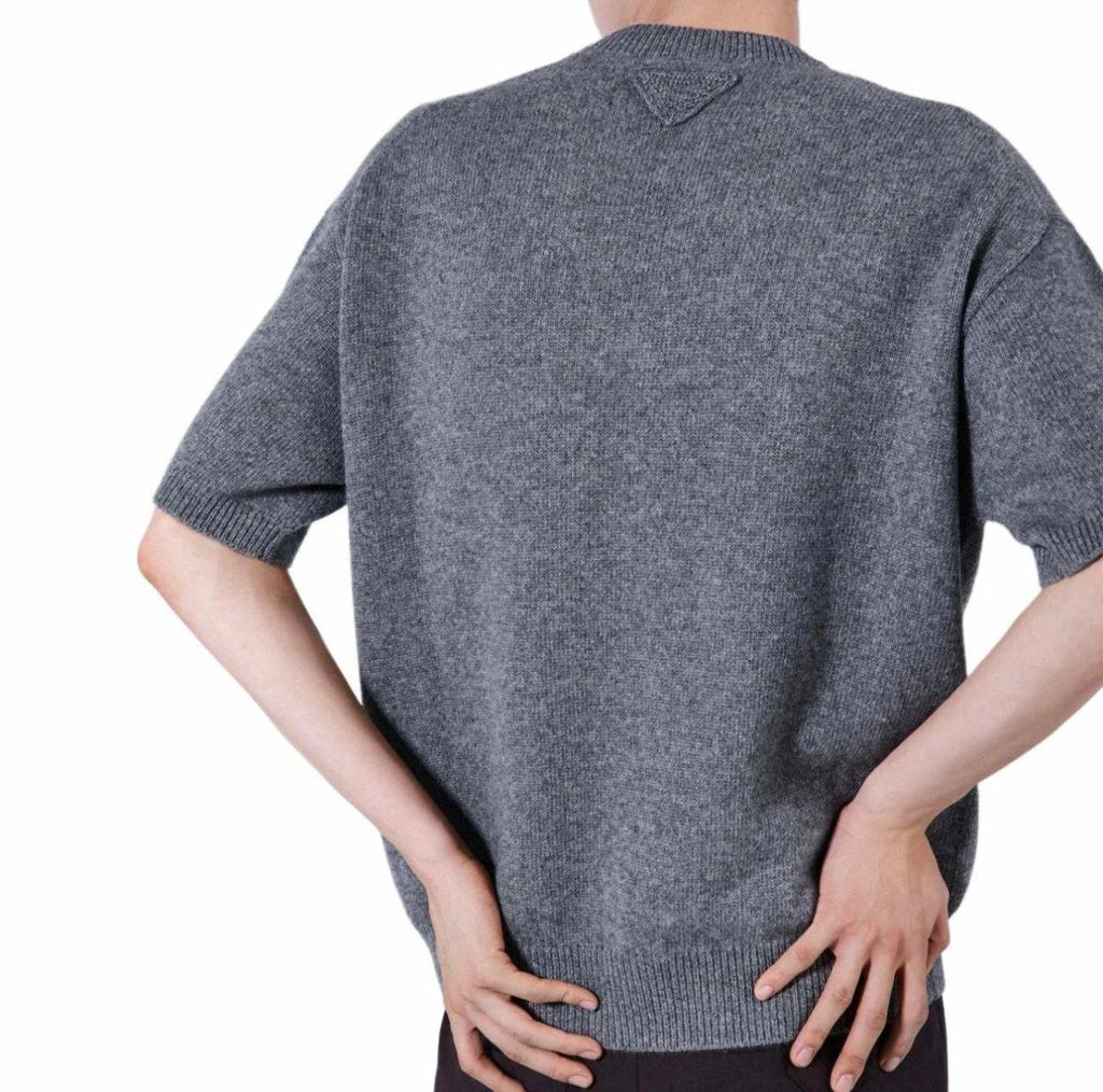 Prada Short-Sleeved Re-Cashmere Sweater
