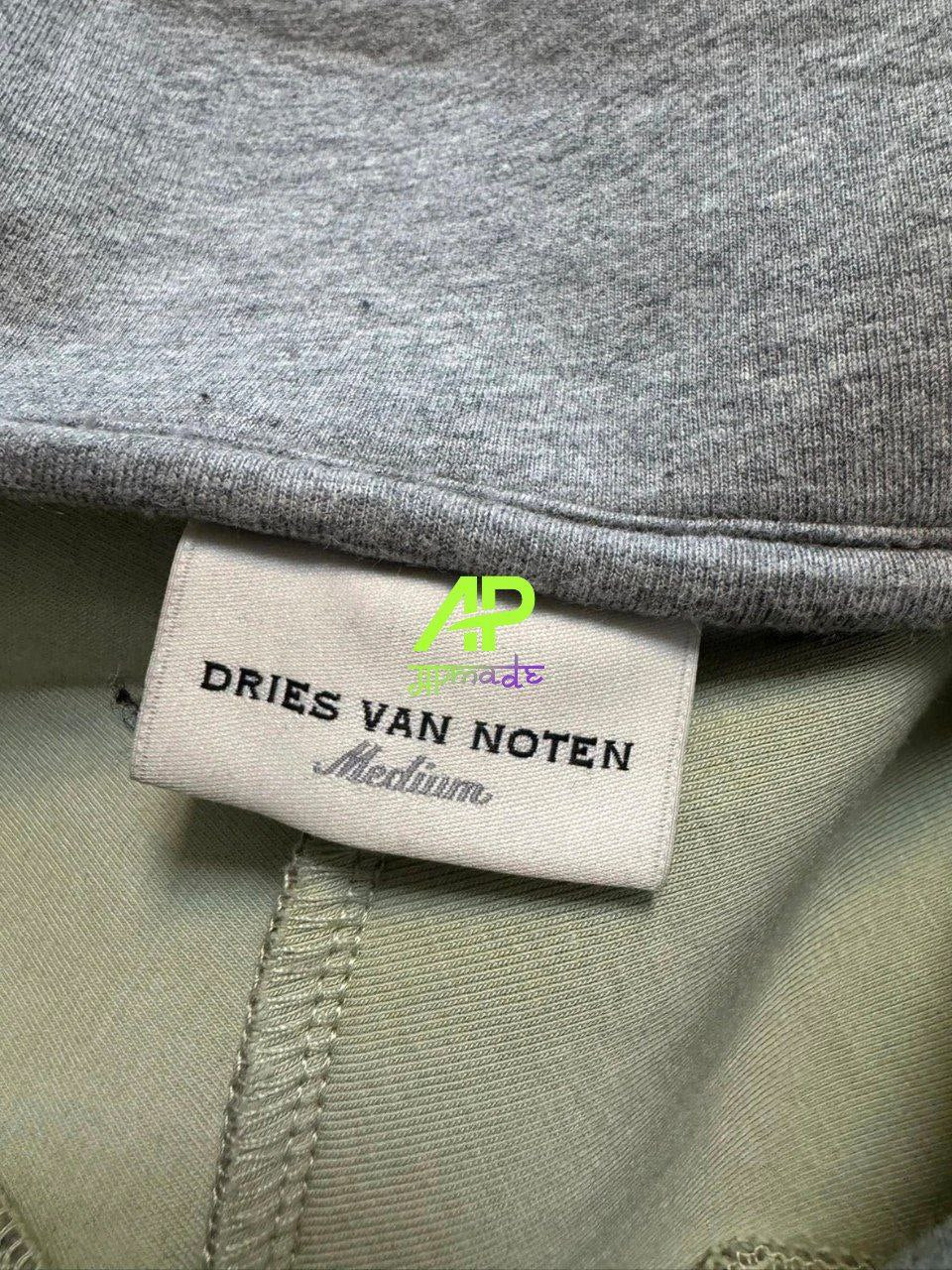 Dries Van Noten Gray Half-Button Sweatshirt