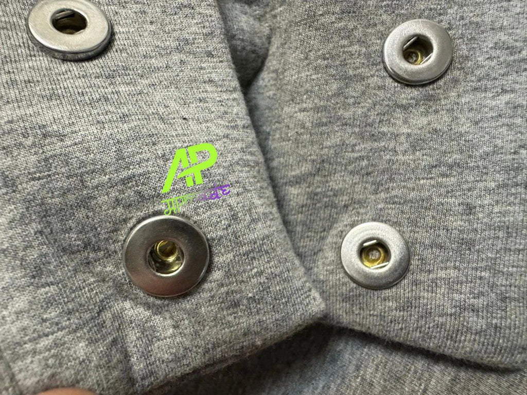 Dries Van Noten Gray Half-Button Sweatshirt