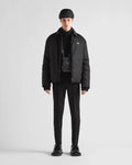 Prada Black Cropped Re-Nylon Down Jacket