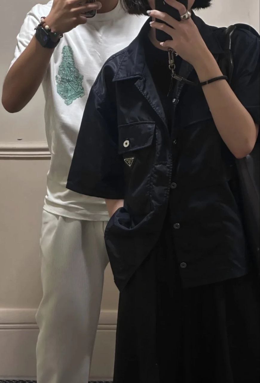 Prada Re-Nylon Cargo Shirt (Half Sleeve)