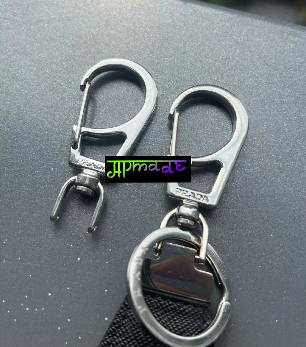Prada Saffiano Leather Keychain
