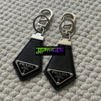 Prada Saffiano Leather Keychain