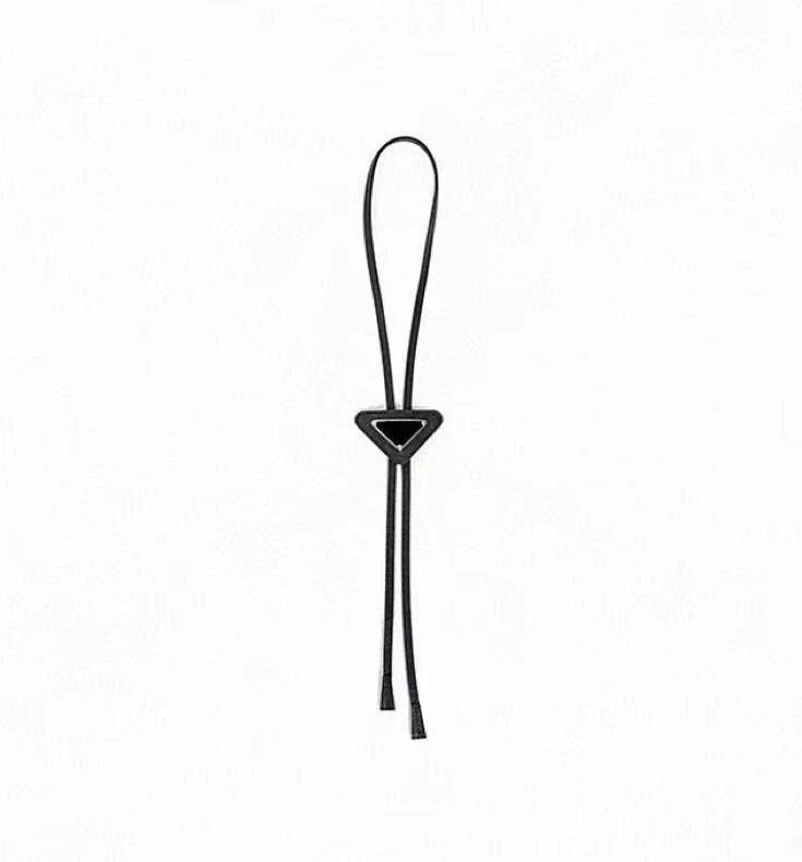 Prada Black Saffiano Bolo Tie