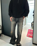 Celine Homme Wesley Straight-Leg Distressed Jeans