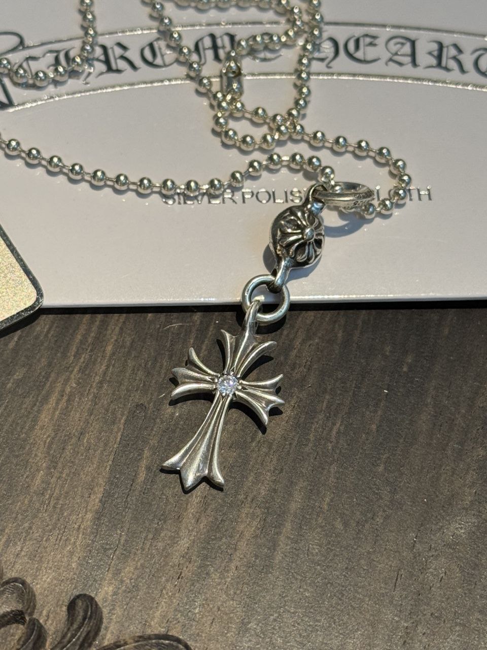 Chrome Hearts Ball & Cross Necklace