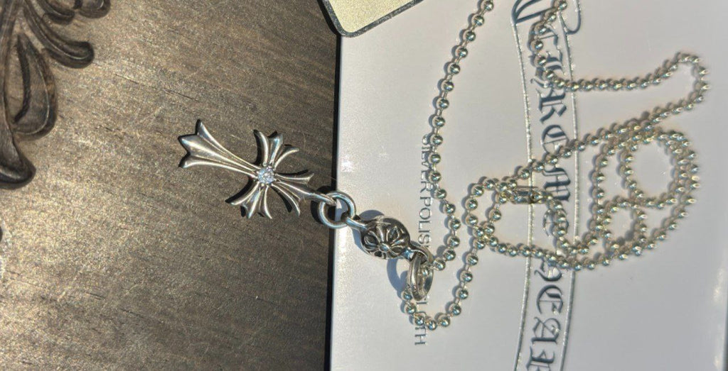 Chrome Hearts Ball & Cross Necklace