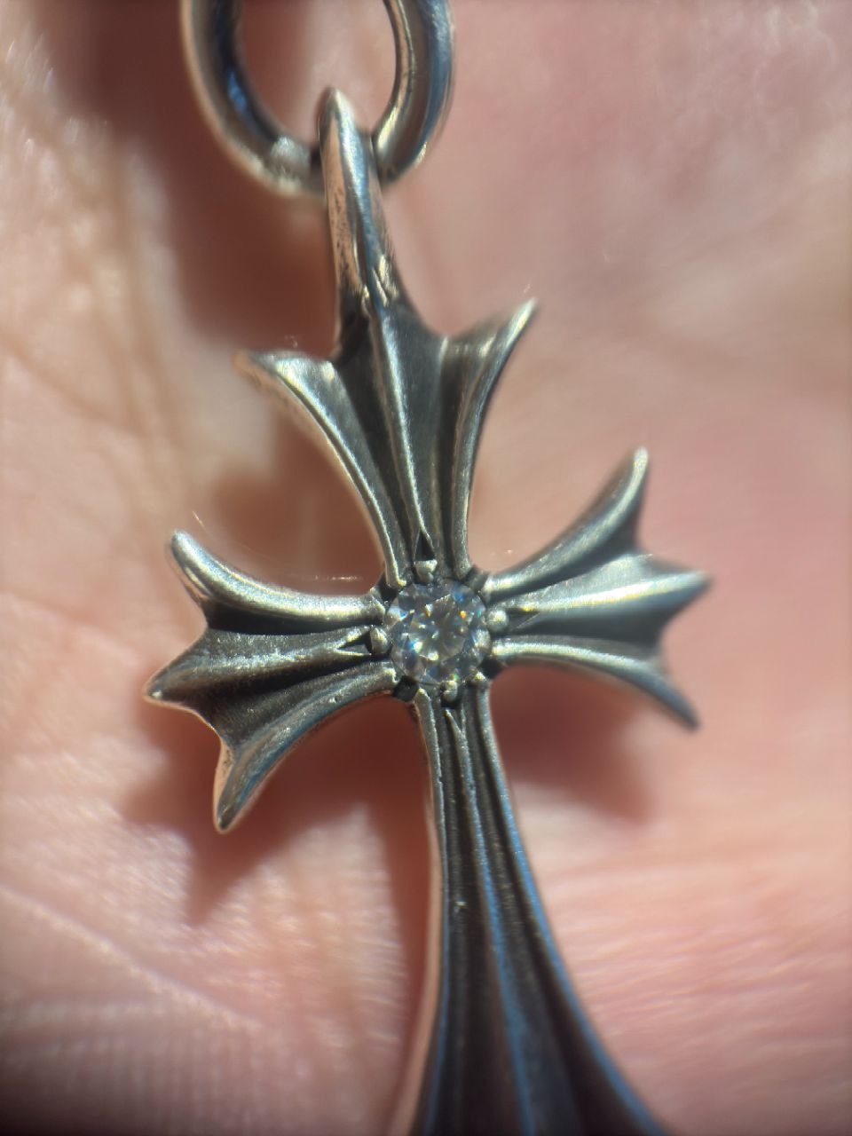 Chrome Hearts Ball & Cross Necklace