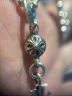 Chrome Hearts Ball & Cross Necklace