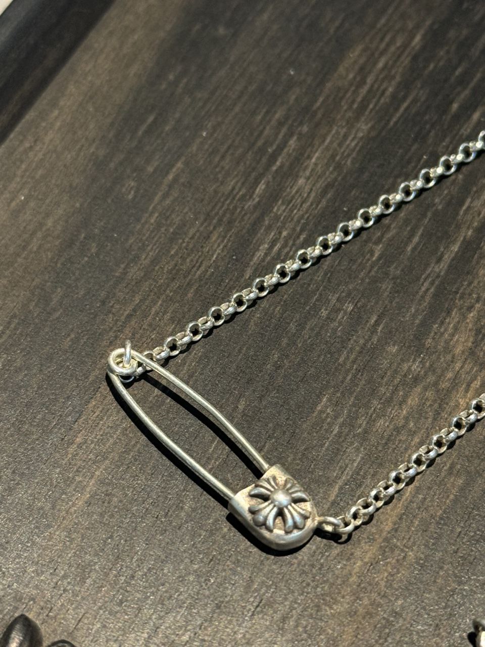 Chrome Hearts Safety Pin Necklace